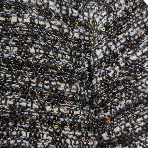 J. Crew Belle Sequin Tweed Jacket Women's Size 0 H2293 Black/White - Picture 8 of 11